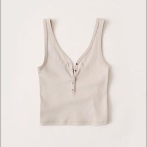 Abercrombie & Fitch Slim-Fit Henley Tank Top